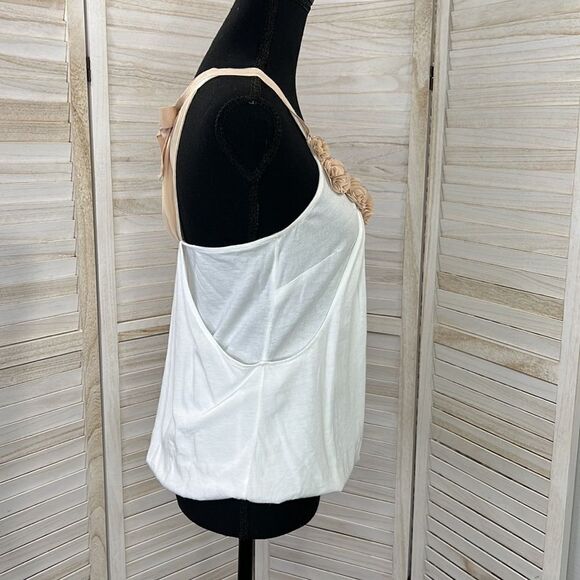 Anthropologie Deletta Dimensional Flower bubble Tank Top Small - Picture 6 of 12
